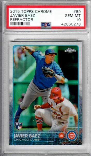 Javier Baez Chicago Cubs 2015 Bowman # 150 Rookie Card