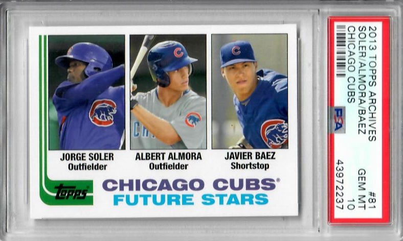 Chicago Cubs 2015 Topps ARCHIVES Team Set with Javier Baez Rookie Card