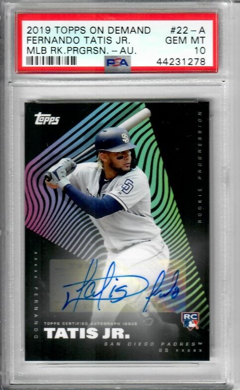 Fernando Tatis Rookie cards Showcase Image Gallery