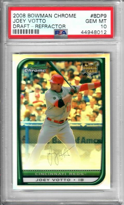 Sold at Auction: 2008 BOWMAN GOLD JOEY VOTTO ROOKIE CARD