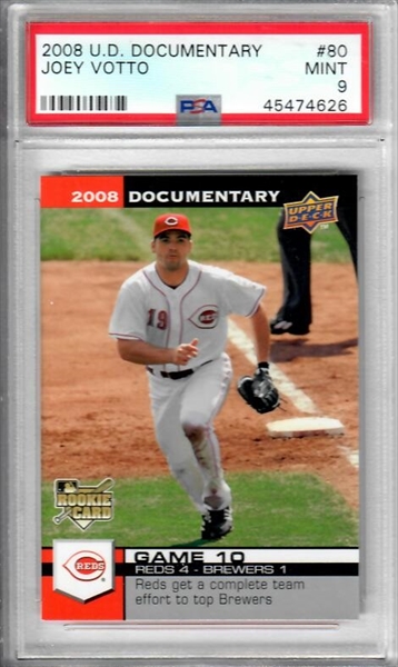 Joey Votto Autographed 2008 Upper Deck Piece of History Rookie