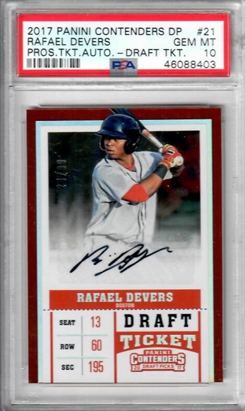 Lost this Rafael Devers rookie auto /10 in a scam back in January