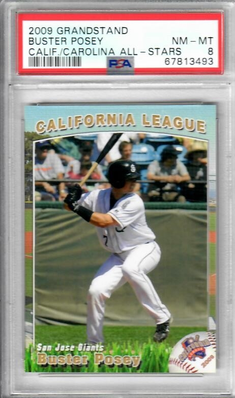 2008 SALEM KEIZER VOLCANOES SF GIANTS BUSTER POSEY ROOKIE CARD