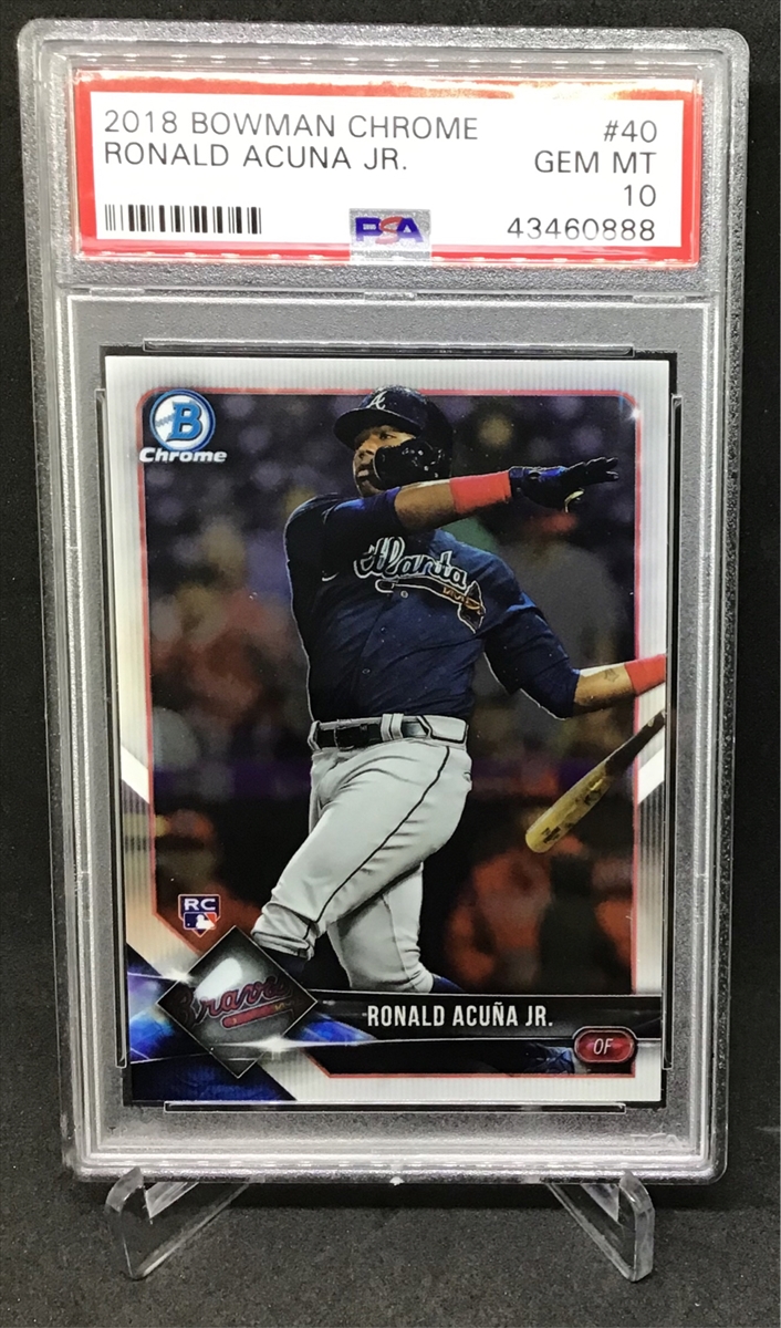 Ronald Acuna Jr. Autographed 2019 Topps Dynasty Jersey Card #DAP-RA6