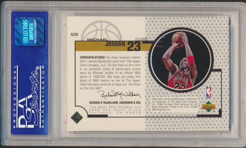 Players Showcase Image Gallery: Michael Jordan Jersey Cards