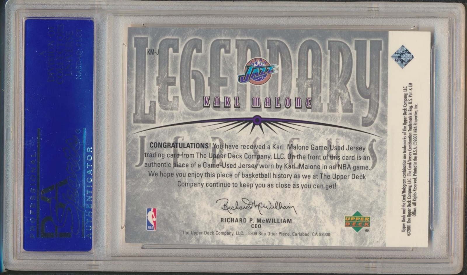 Basketball - 2001-02 Upper Deck Legends Legendary Jerseys (2000