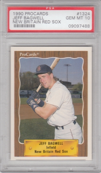 Jeff Bagwell Rookie Card 1990 Star #30 PSA 9 –