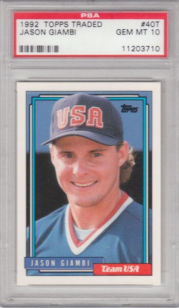 1992 Topps Stadium Club Murphy Jason Giambi Team USA Baseball 