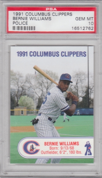 Bernie Williams Autographed Signed Rookie 1989 Columbus Clippers