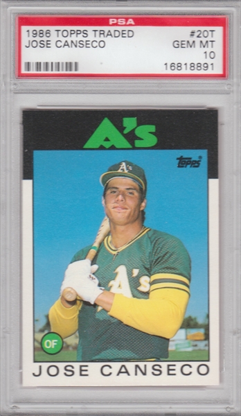 PSA Set Registry Showcase: DHaar Jose Canseco Master Rookie Set