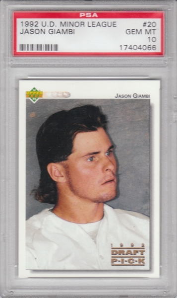 PSA Set Registry Showcase: DHaar Jason Giambi Master Rookie Set