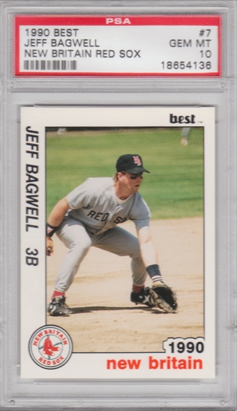 1990 Pro Cards Jeff Bagwell #1324 Minor League New Britain Red Sox Hall Of  Fame