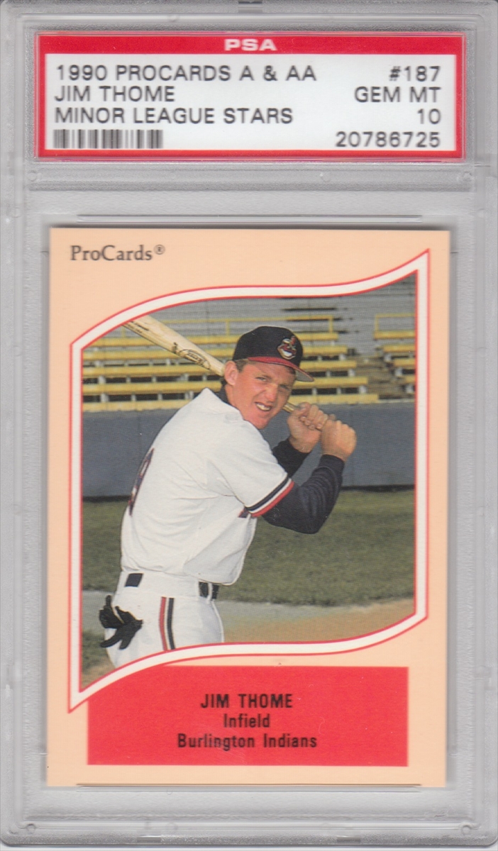 Minor League Showcase Image Gallery: DHaar Jim Thome Minor League 10s