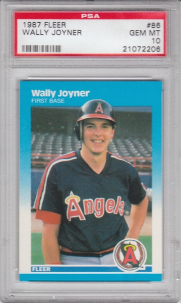 Wally Joyner 1987 Baseballs Best Rookie Card PSA 10 Graded 