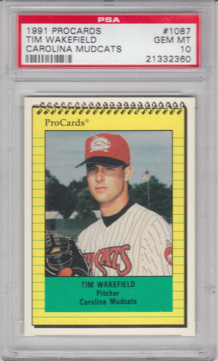 TIM WAKEFIELD 1991 Procards Carolina Mudcats 1087 Baseball 