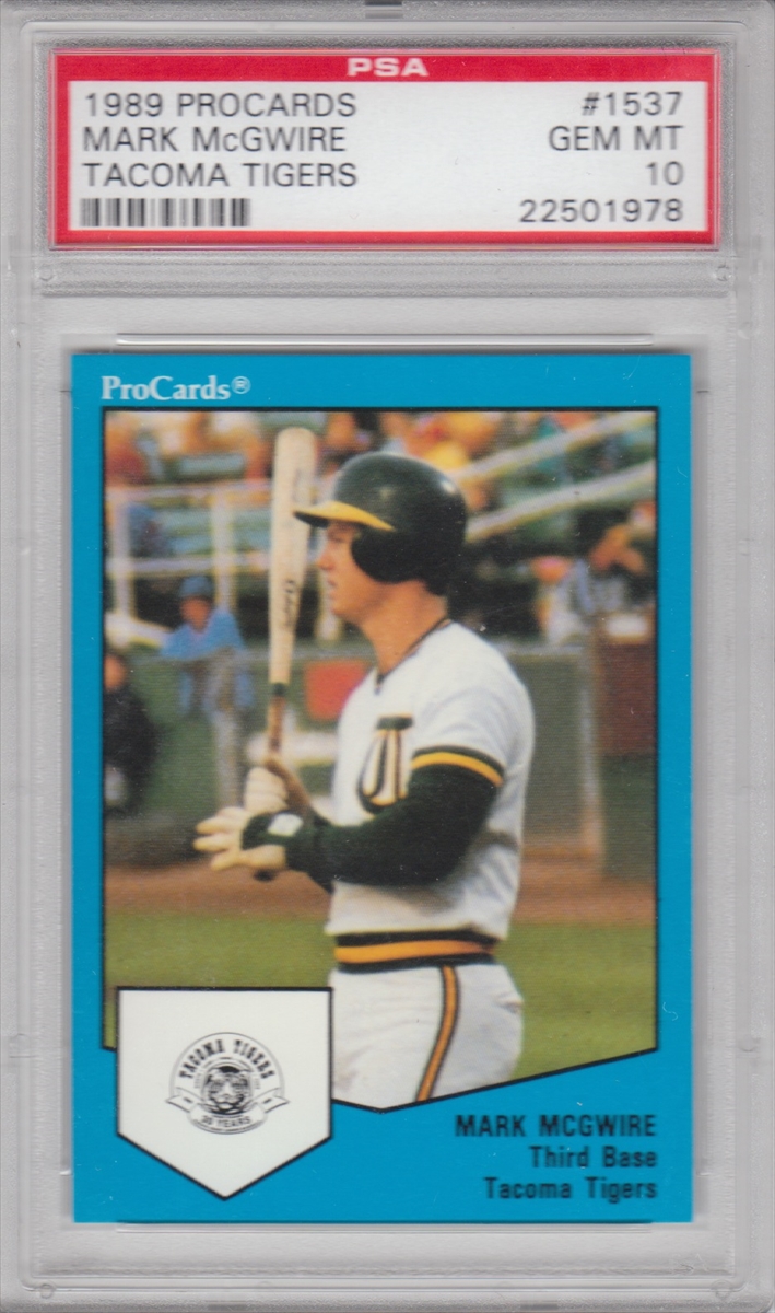 1986 Huntsville Stars Jennings Mark McGwire #33 As BGS 9.5 Baseball Graded Card