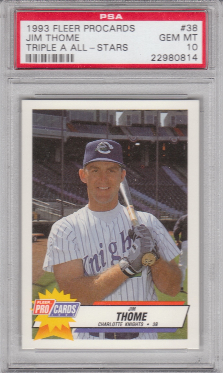 Minor League Showcase Image Gallery: DHaar Jim Thome Minor League 10s