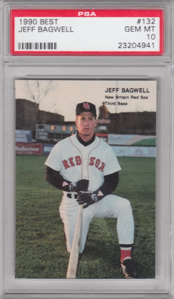 1990 Best Baseball Card #132 Jeff Bagwell New Britain Red Sox NM HOF