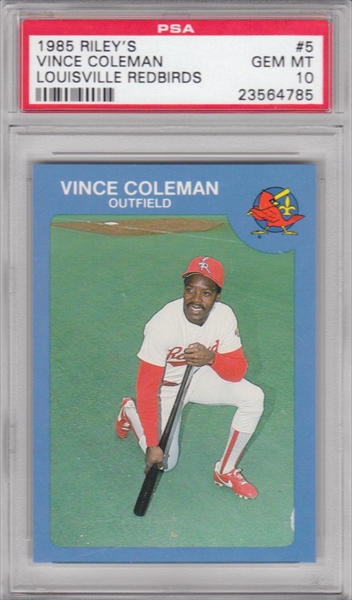 1985 Topps Traded Vince Coleman RC # 24T + Topps/Donruss/Fleer