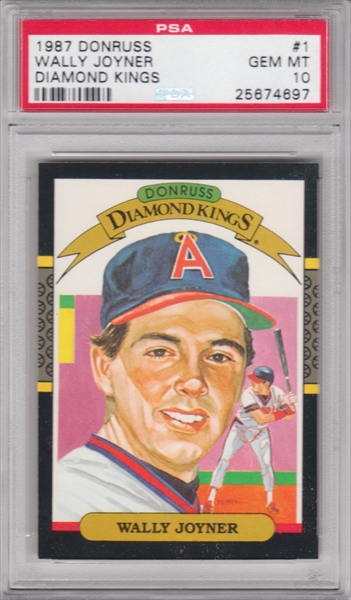 TT 1986 FLEER UPDATE WALLY JOYNER ANGELS ROOKIE FIRST BASE PSA # U