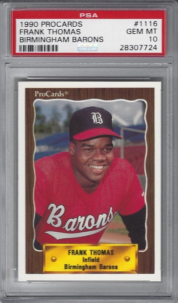 1990 Score Traded Baseball Frank Thomas Rookie Card 86T PSA 