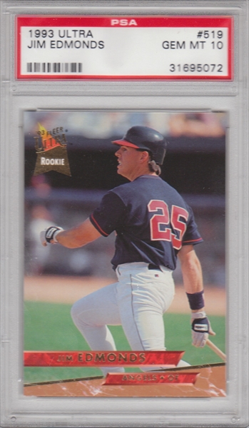 PSA Set Registry Showcase: DHaar Jim Edmonds Master Rookie Set