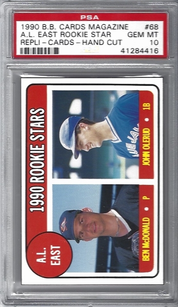 1990 Donruss The Rookies John Olerud PSA 10