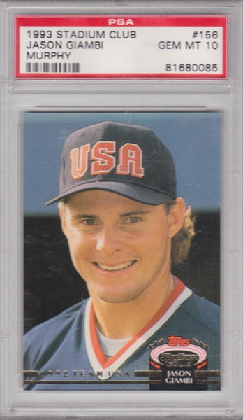 1991 TOPPS STADIUM CLUB JASON GIAMBI ROOKIE RC #58