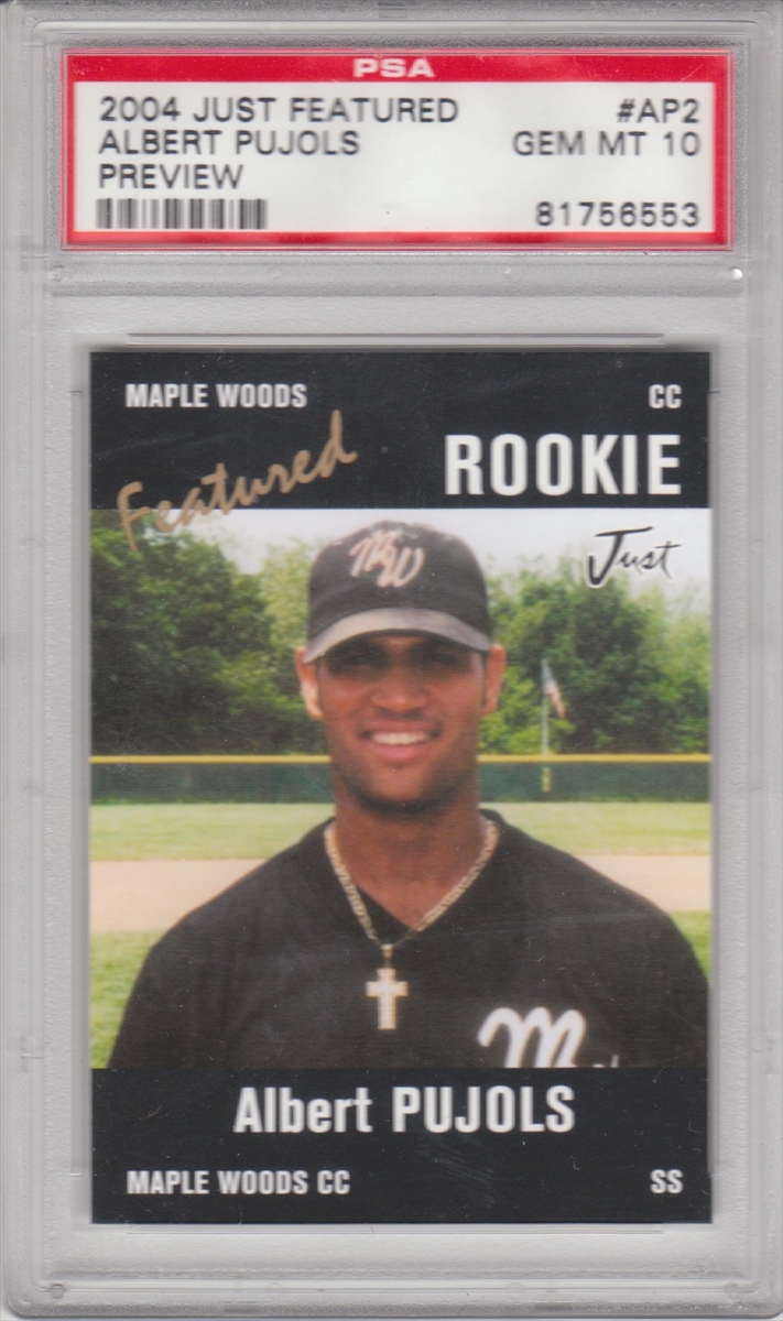  2004 Just Minors Featured Preview Pujols Black #AP1