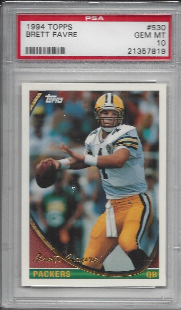 2012 Topps Brett Favre HOF QB Immortals Relic Patch 1/1 PSA 6