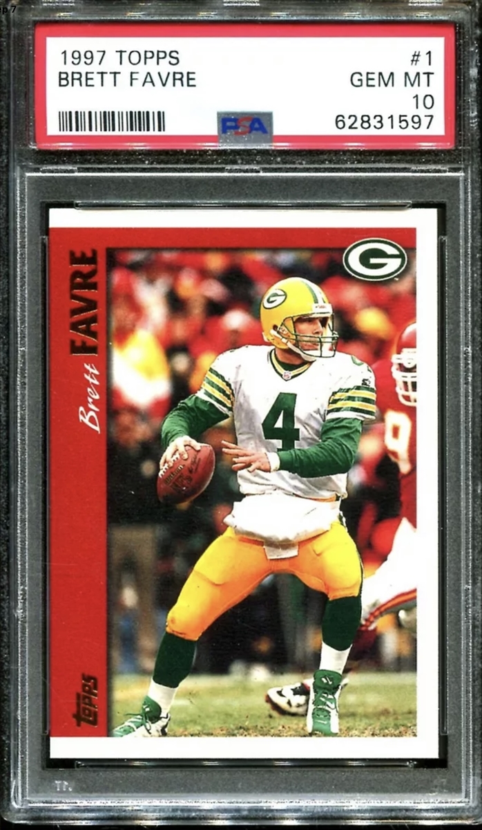 2012 Topps Brett Favre HOF QB Immortals Relic Patch 1/1 PSA 6