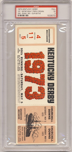 1973 Super Bowl VII Football Ticket Stub PSA VG-EX 4. Offered is a