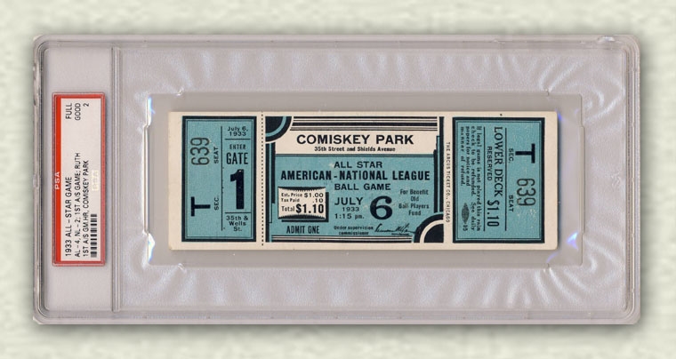 PSA Set Registry Showcase: Atlanta Braves Tickets 1966