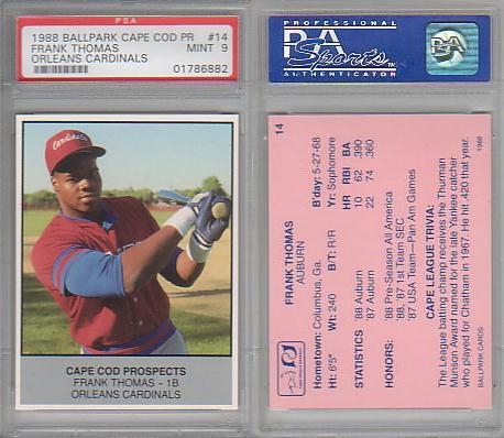 FRANK THOMAS 1992 Fleer Rookie Sensations #1 of 20 Excellent