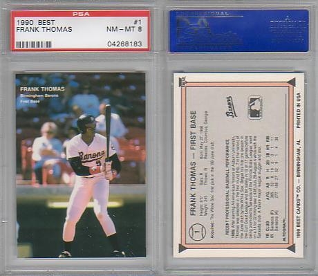 1991 Donruss Frank Thomas Rookie Error Card No. 477