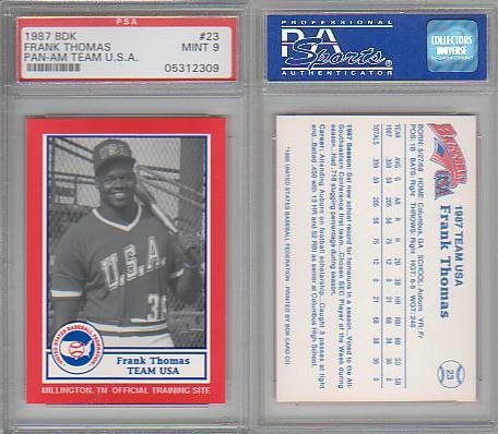 FRANK THOMAS 1992 Fleer Rookie Sensations #1 of 20 Excellent