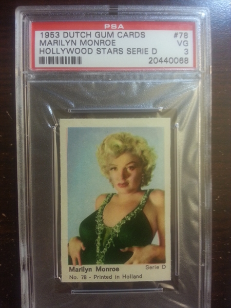 1956 NMMM Marilyn Monroe 5 of Hearts Playing Card (PSA 10)