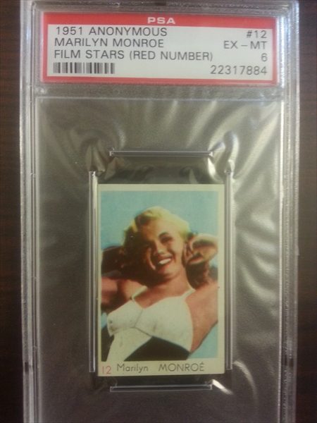 1956 NMMM Marilyn Monroe 5 of Hearts Playing Card (PSA 10)