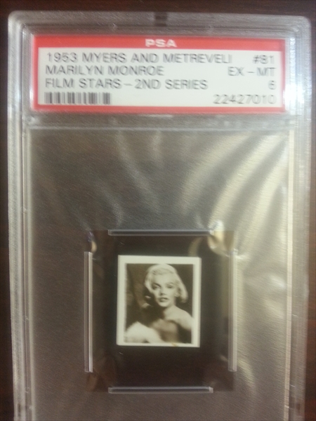 Lot of (2) 1956 NMMM Marilyn Monroe Playing Cards with 2 & 4 of Clubs (PSA  9)