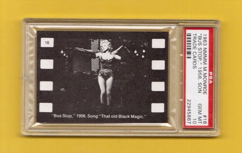 Lot of (2) 1956 NMMM Marilyn Monroe Playing Cards with 2 & 4 of Clubs (PSA  9)