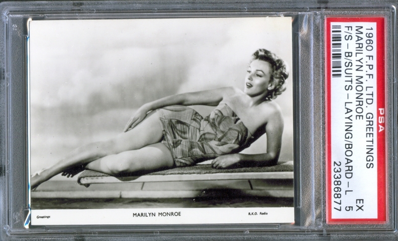 Lot of (2) 1956 NMMM Marilyn Monroe Playing Cards with 2 & 4 of Clubs (PSA  9)