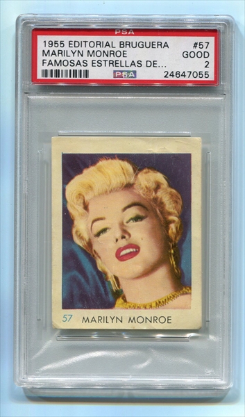 1956 NMMM Marilyn Monroe 5 of Hearts Playing Card (PSA 10)