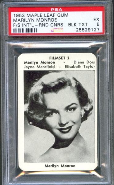 Lot of (2) 1956 NMMM Marilyn Monroe Playing Cards with 2 & 4 of Clubs (PSA  9)