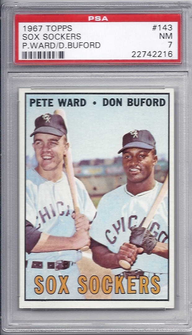  1967 Topps # 143 Sox Sockers Pete Ward/Don Buford