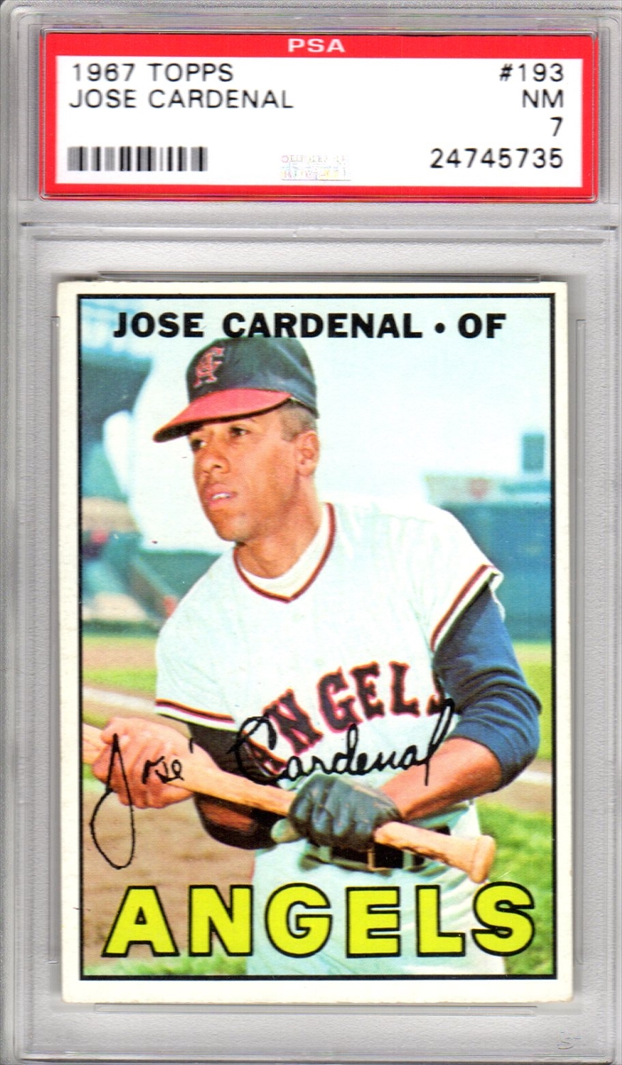Jose Cardenal California Angels Outfield Player Baseball 
