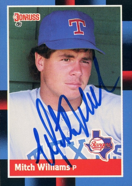  1988 Topps # 26 Mitch Williams Texas Rangers (Baseball
