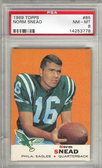 1969 Topps # 107 Israel Lang Philadelphia Eagles (Footb