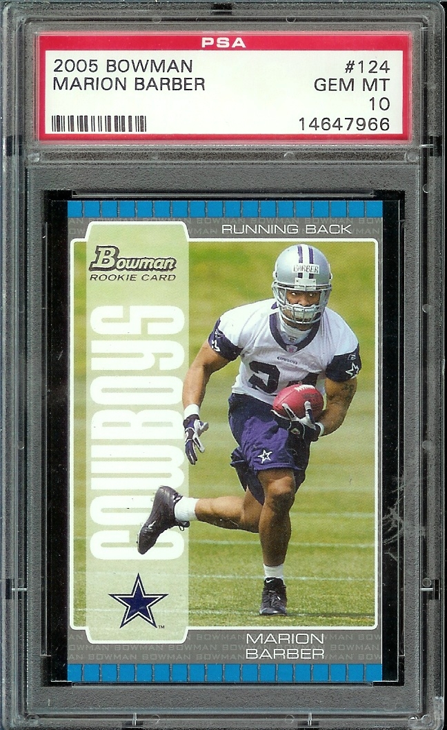 Marion Barber III 2008 Topps Pro Bowl Jersey Card