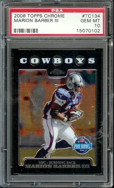 PSA Set Registry Showcase: Marion Barber Dallas Cowboys Running Back