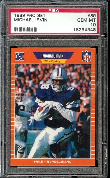 Sticker 247: Michael Irvin - Panini NFL Sticker Collection 1990 